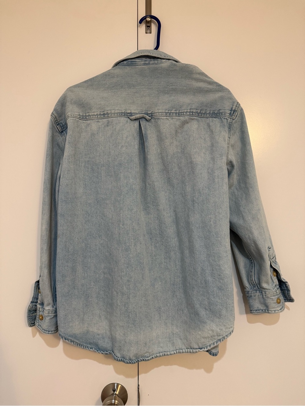 Old Navy Light Blue Denim Shirt Jacket